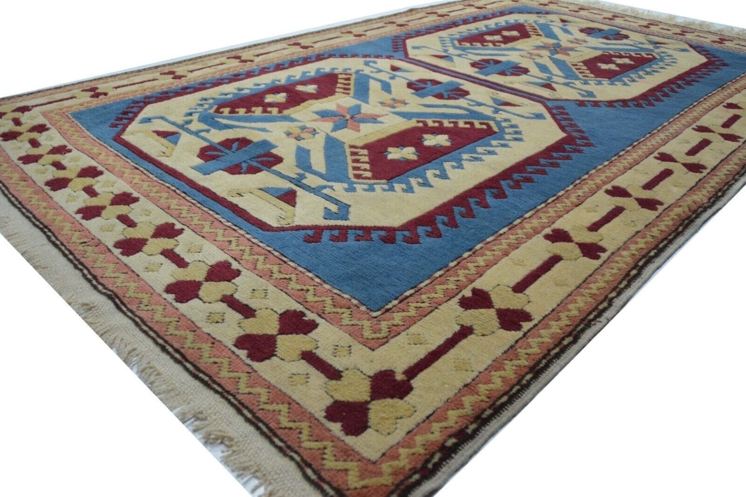eck7452-handgeknupfter-teppich-aus-der-turkei-kars-kazak-wolle-ca-280-x-2 Orientteppich Kars Kazak ca. 280 x 153 cm Wolle handgeknüpft