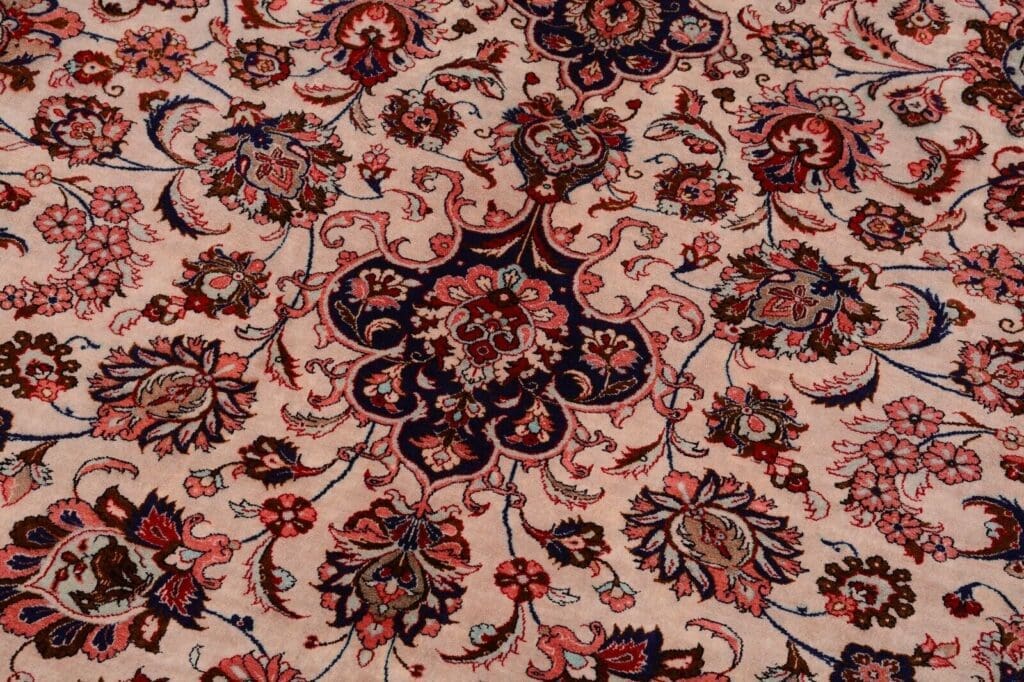 Perserteppich Ghom 396x296 cm Seide handgeknüpft