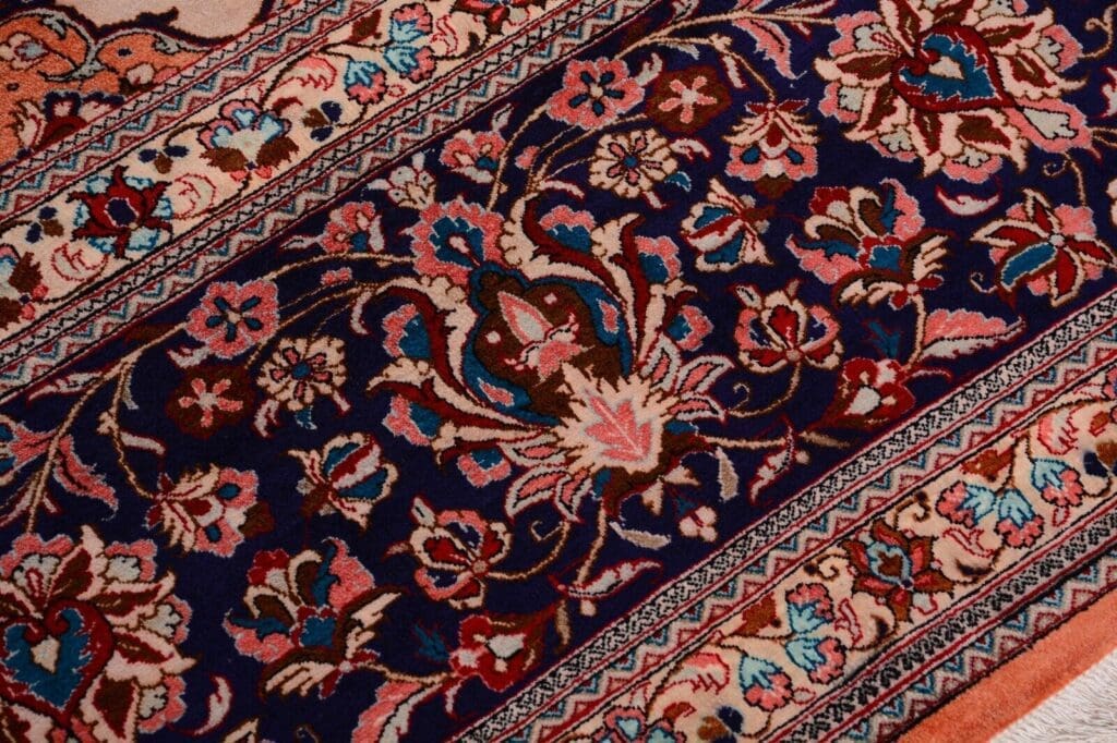 Perserteppich Ghom 396x296 cm Seide handgeknüpft