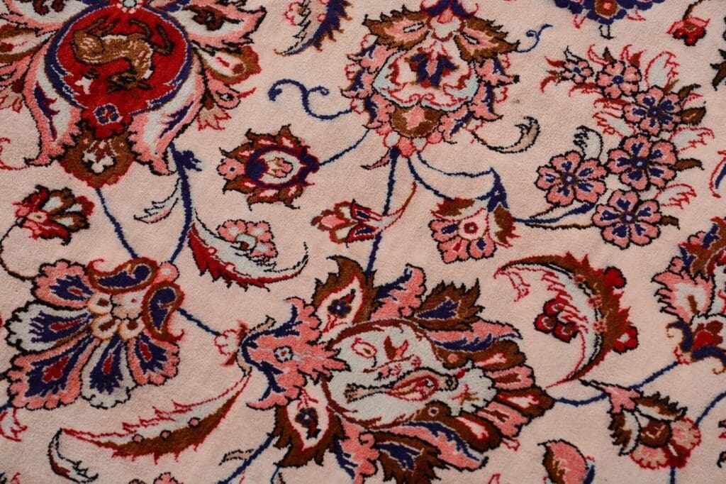 Perserteppich Ghom 396x296 cm Seide handgeknüpft