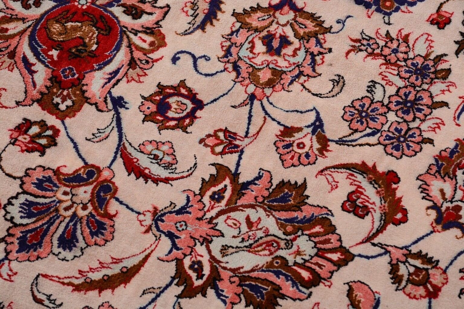 Perserteppich Ghom 396x296 cm Seide handgeknüpft