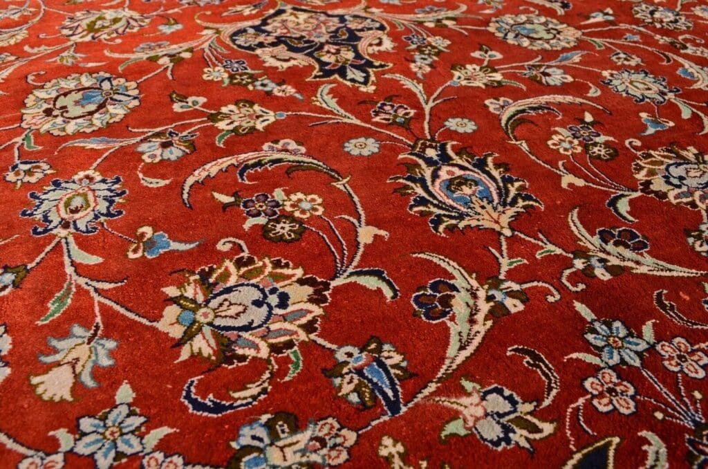 Perserteppich Ghom 305x197 cm Seide handgeknüpft