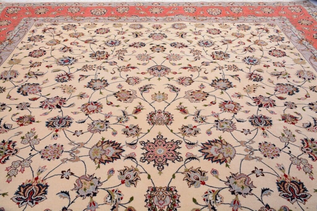 Perserteppich Tabriz 396 x 295 cm Wolle handgeknüpft