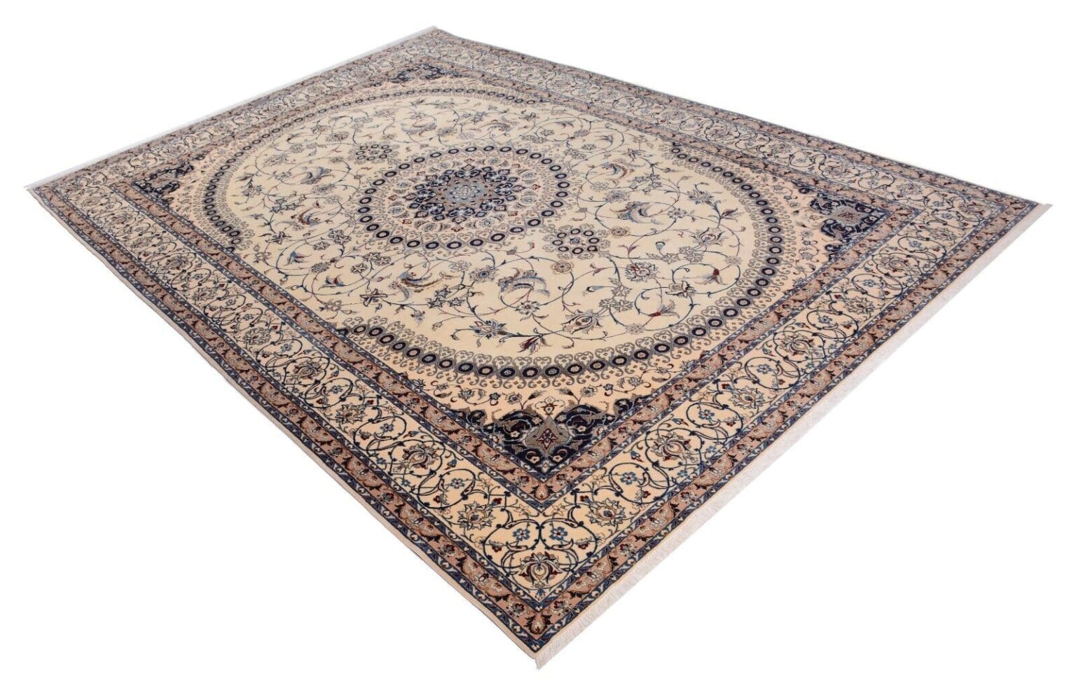 Perserteppich Nain 375 x 271 cm Wolle handgeknüpft