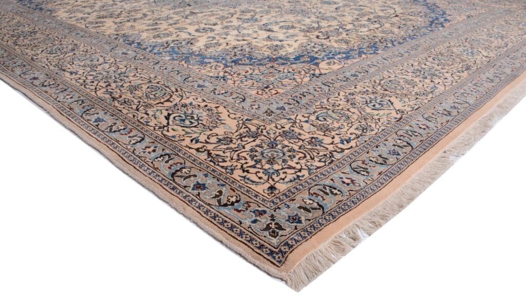 h1-nain-orientteppich-perser-in-beige-handgeknupft-397-x-296-cm-sehr-fein-1-3 Perserteppich Nain 397 x 296 cm Wolle handgeknüpft