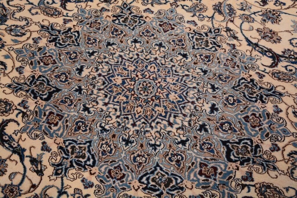 h1-nain-orientteppich-perser-in-beige-handgeknupft-397-x-296-cm-sehr-fein-1-4 Perserteppich Nain 397 x 296 cm Wolle handgeknüpft