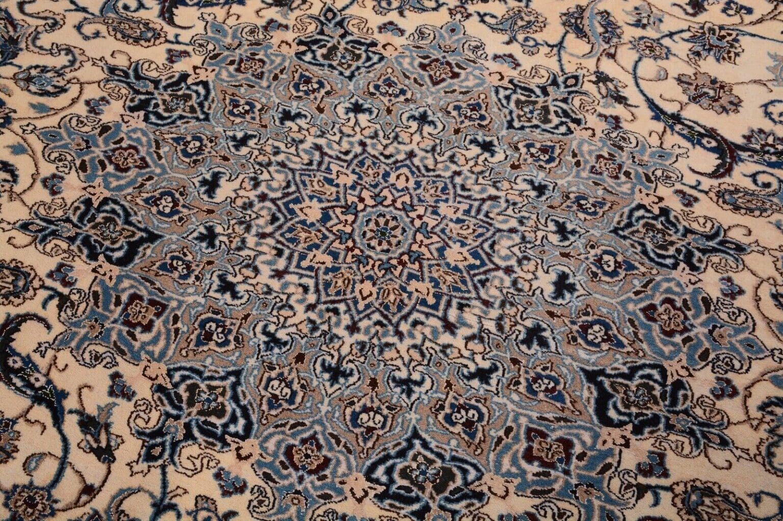 h1-nain-orientteppich-perser-in-beige-handgeknupft-397-x-296-cm-sehr-fein-1-4 Perserteppich Nain 397 x 296 cm Wolle handgeknüpft