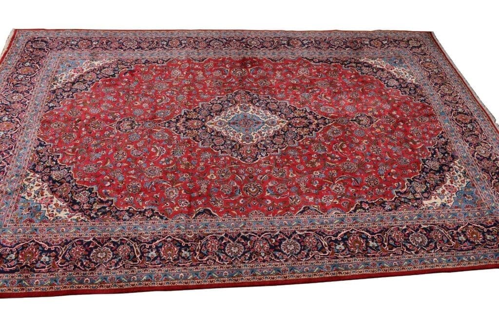 Perserteppich Kashan 527 x 345 cm Wolle handgeknüpft