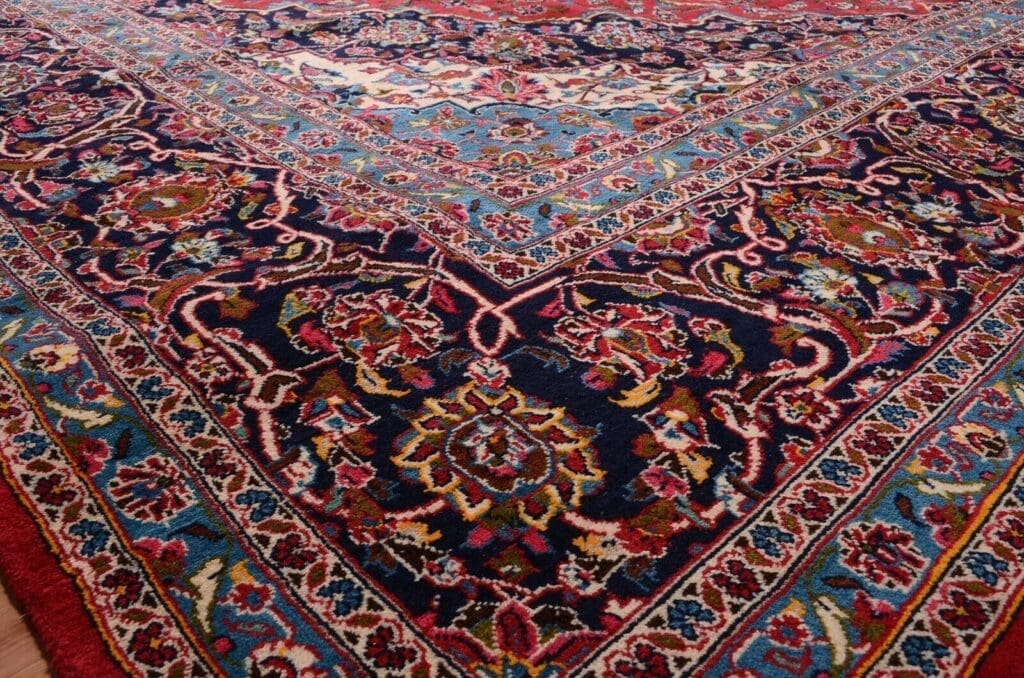 Perserteppich Kashan 527 x 345 cm Wolle handgeknüpft