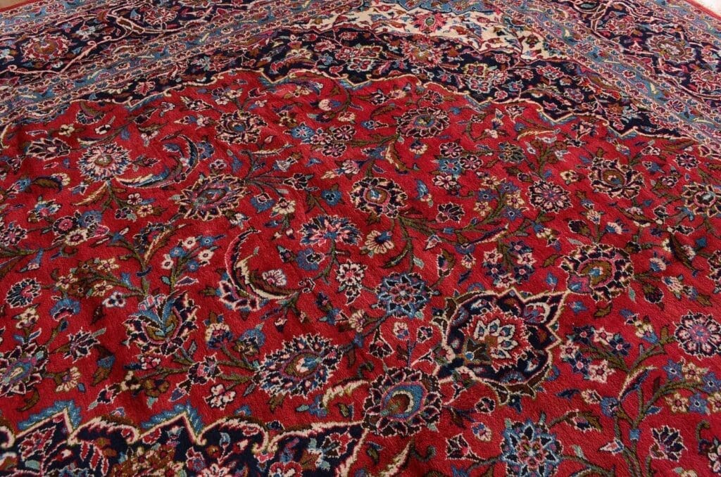 Perserteppich Kashan 527 x 345 cm Wolle handgeknüpft