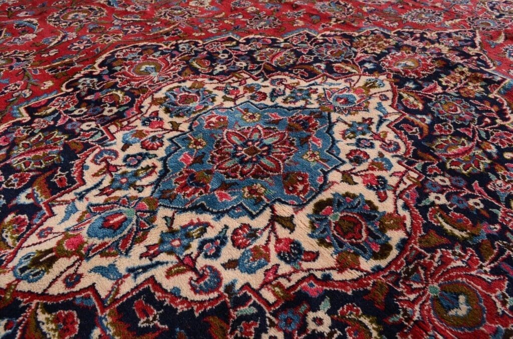 Perserteppich Kashan 527 x 345 cm Wolle handgeknüpft