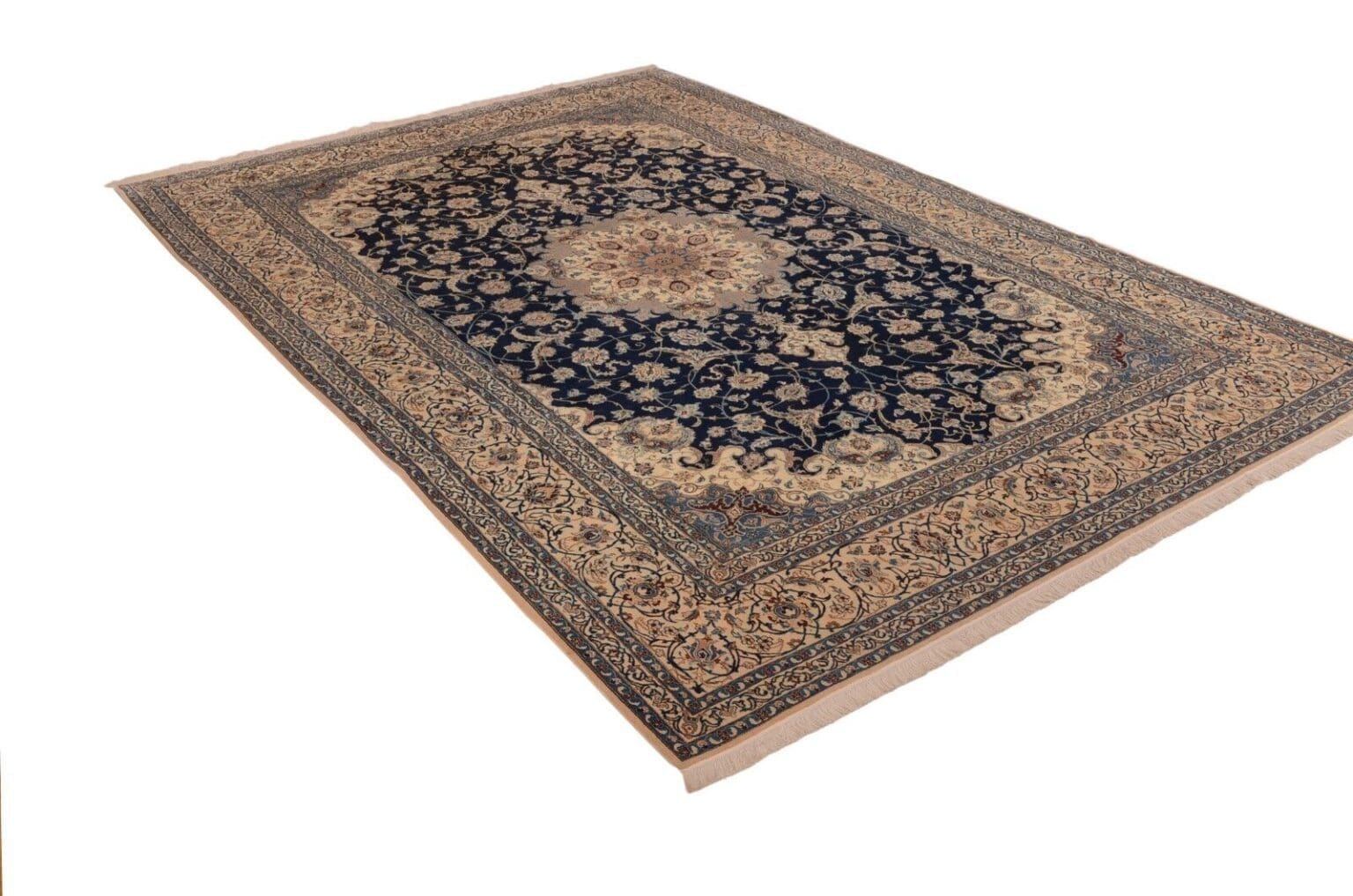 Perserteppich Nain 300 x 204 cm Schurwolle handgeknüpft