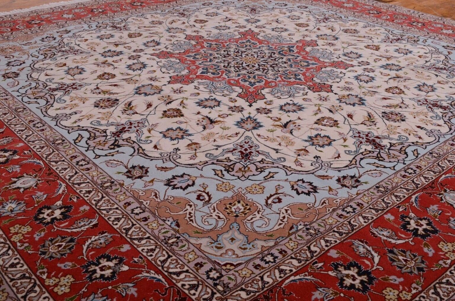 Perserteppich Tabriz 249 x 250 cm Wolle handgeknüpft