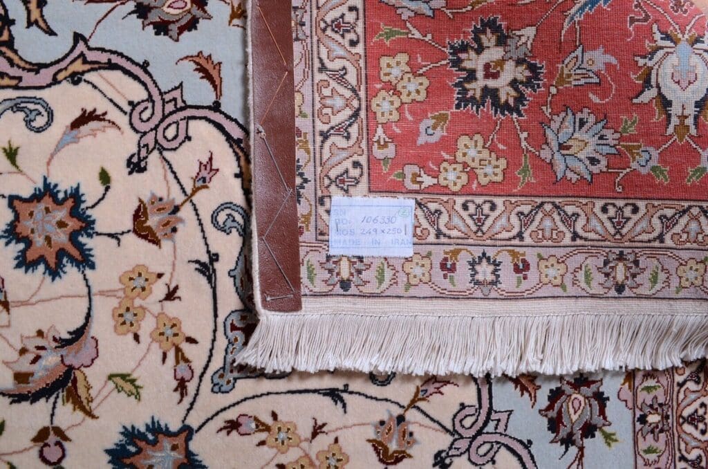 Perserteppich Tabriz 249 x 250 cm Wolle handgeknüpft