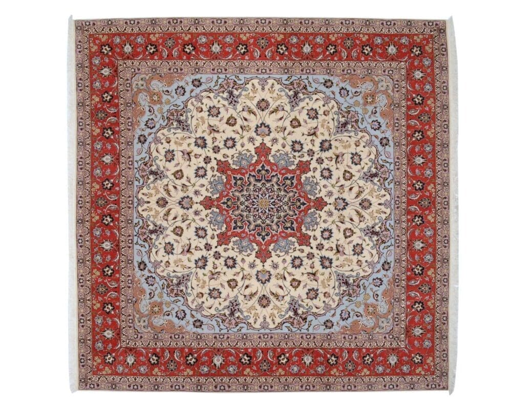 Perserteppich Tabriz 249 x 250 cm Wolle handgeknüpft
