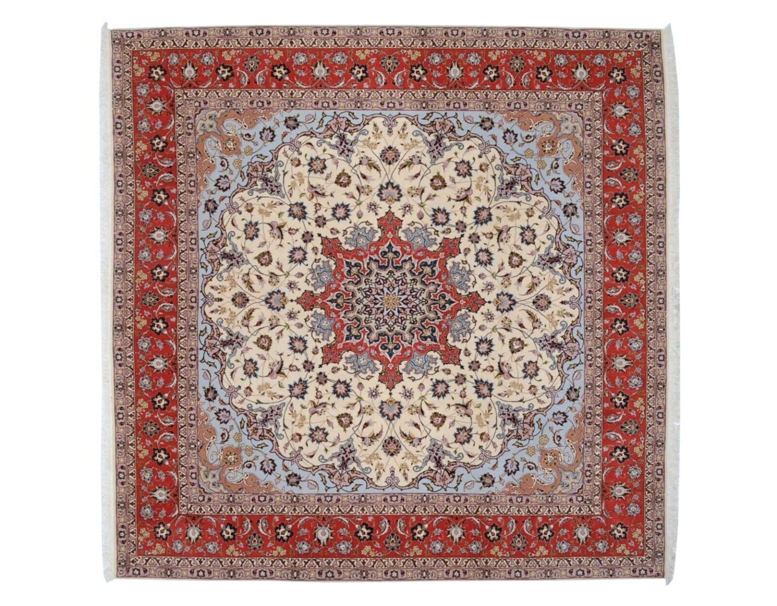 Perserteppich Tabriz 249 x 250 cm Wolle handgeknüpft