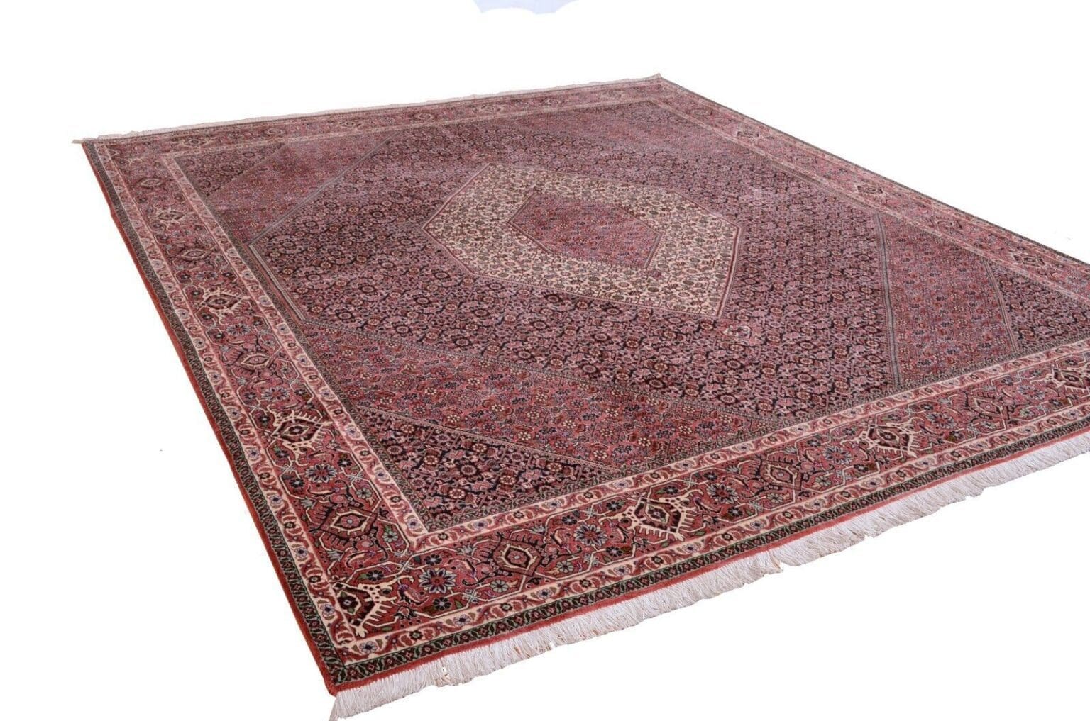 h1-handgeknupfter-perserteppich-bidjar-boukan-im-quadratischen-format-288-x Perserteppich Bidjar Boukan 288 x 247 cm Wolle handgeknüpft