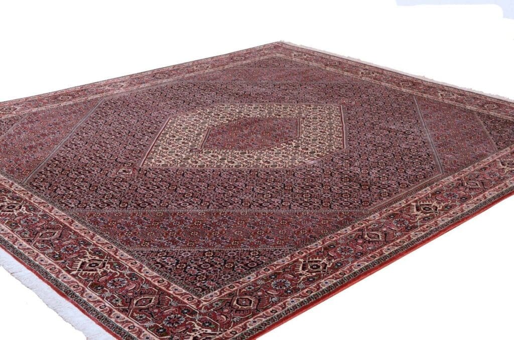 h1-handgeknupfter-perserteppich-bidjar-boukan-im-quadratischen-format-288-x-1 Perserteppich Bidjar Boukan 288 x 247 cm Wolle handgeknüpft