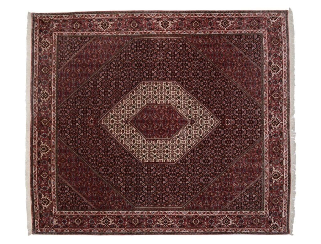 h1-handgeknupfter-perserteppich-bidjar-boukan-im-quadratischen-format-288-x-2 Perserteppich Bidjar Boukan 288 x 247 cm Wolle handgeknüpft