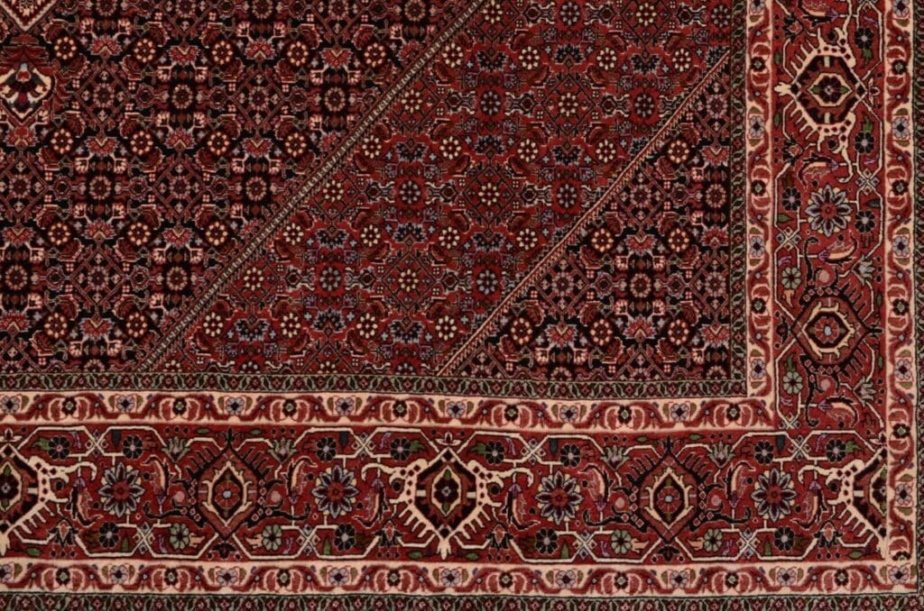 h1-handgeknupfter-perserteppich-bidjar-boukan-im-quadratischen-format-288-x-3 Perserteppich Bidjar Boukan 288 x 247 cm Wolle handgeknüpft