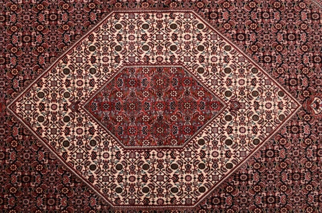 h1-handgeknupfter-perserteppich-bidjar-boukan-im-quadratischen-format-288-x-4 Perserteppich Bidjar Boukan 288 x 247 cm Wolle handgeknüpft
