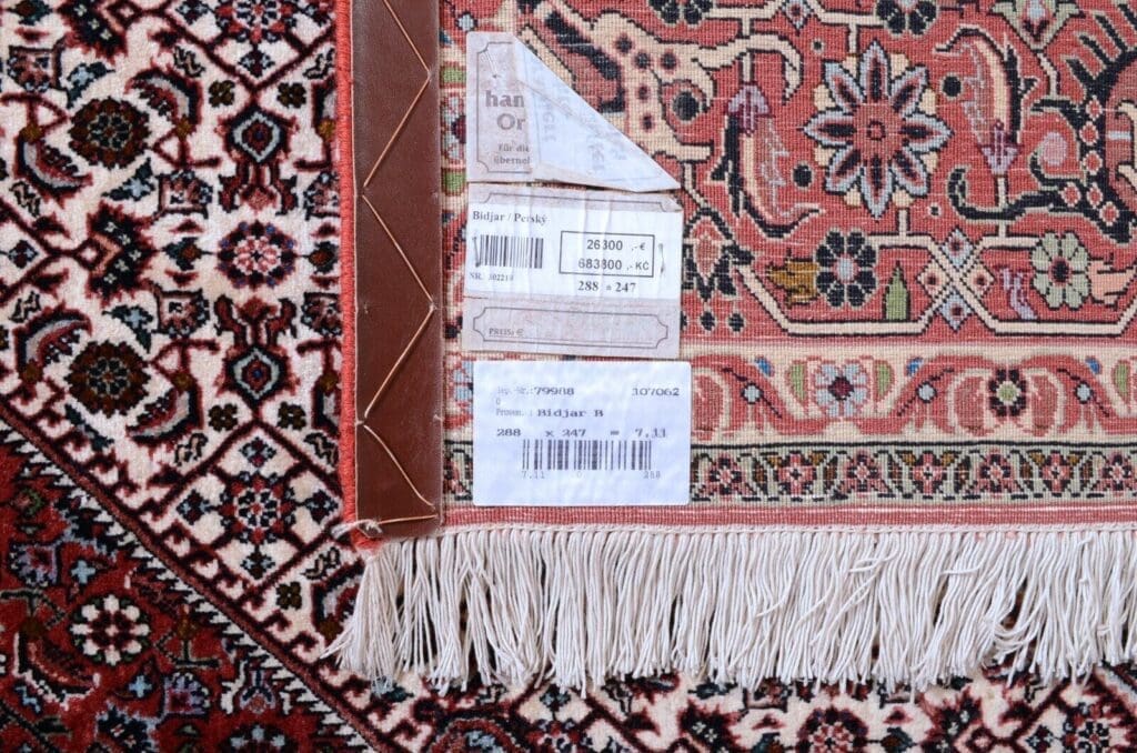 h1-handgeknupfter-perserteppich-bidjar-boukan-im-quadratischen-format-288-x-6 Perserteppich Bidjar Boukan 288 x 247 cm Wolle handgeknüpft