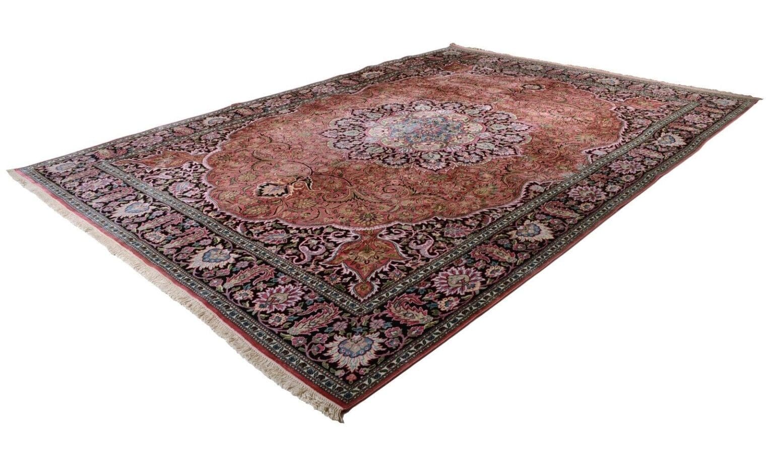 Orientteppich Kashmir 435 x 306 cm Viskose handgeknüpft