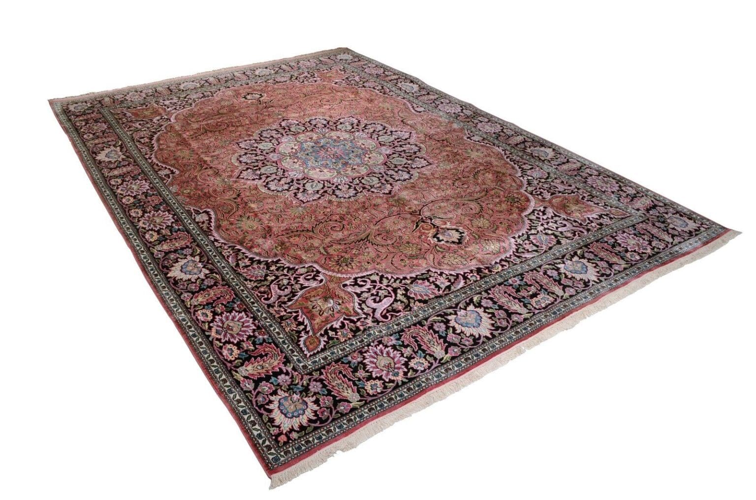Orientteppich Kashmir 435 x 306 cm Viskose handgeknüpft