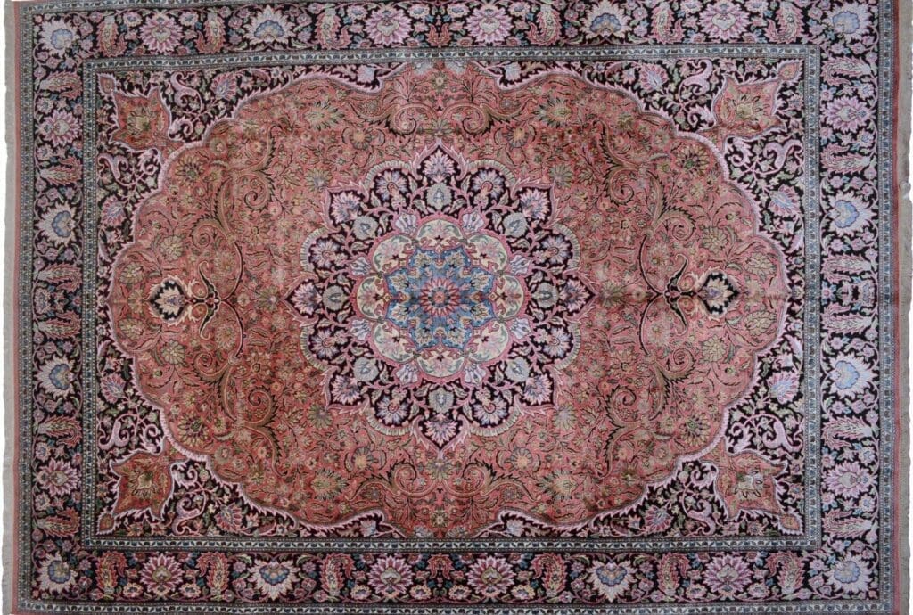 Orientteppich Kashmir 435 x 306 cm Viskose handgeknüpft