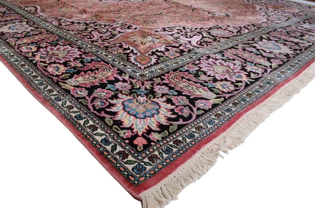 Orientteppich Kashmir 435 x 306 cm Viskose handgeknüpft
