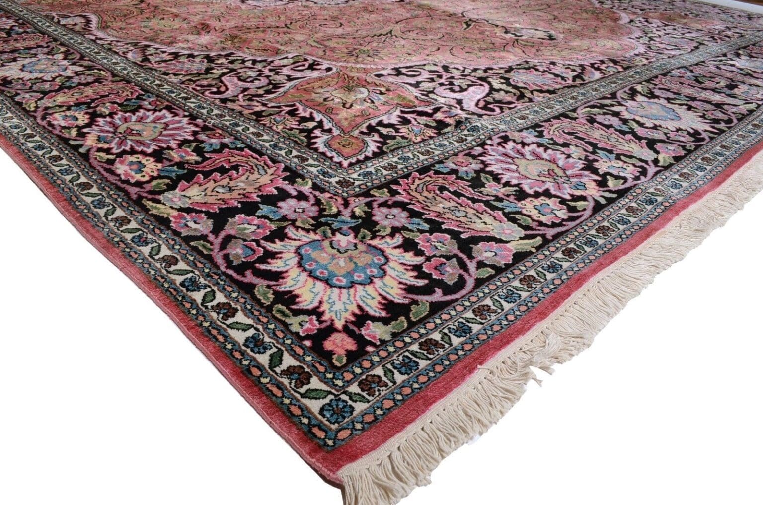 Orientteppich Kashmir 435 x 306 cm Viskose handgeknüpft
