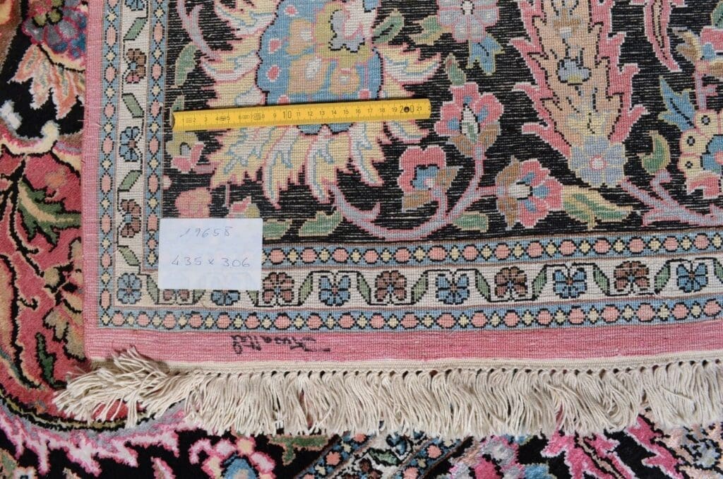 Orientteppich Kashmir 435 x 306 cm Viskose handgeknüpft