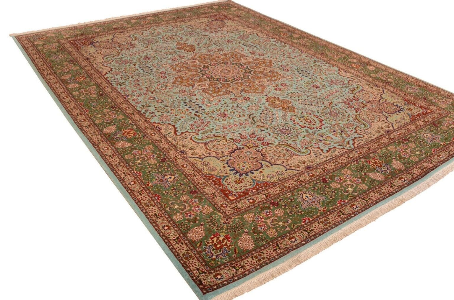 Perserteppich Tabriz 343x255 cm Wolle handgeknüpft