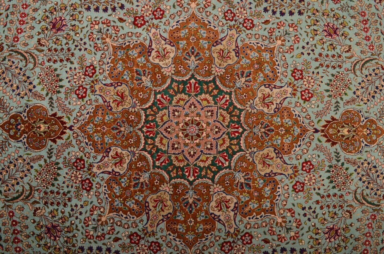 Perserteppich Tabriz 343x255 cm Wolle handgeknüpft