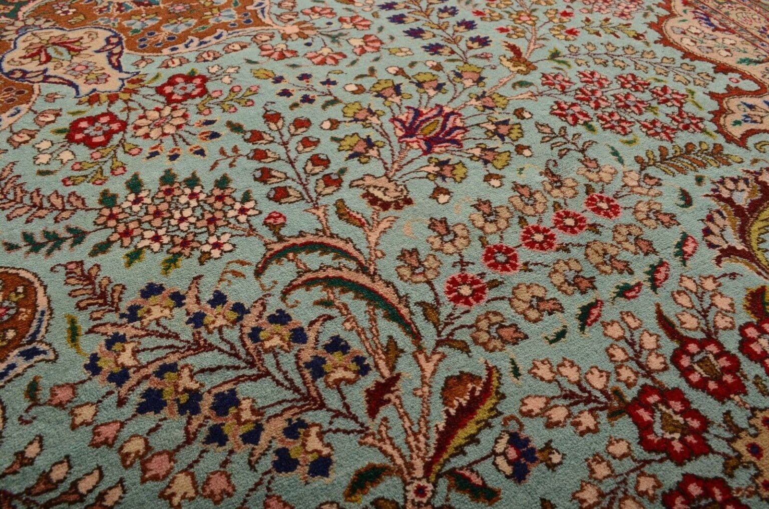 Perserteppich Tabriz 343x255 cm Wolle handgeknüpft