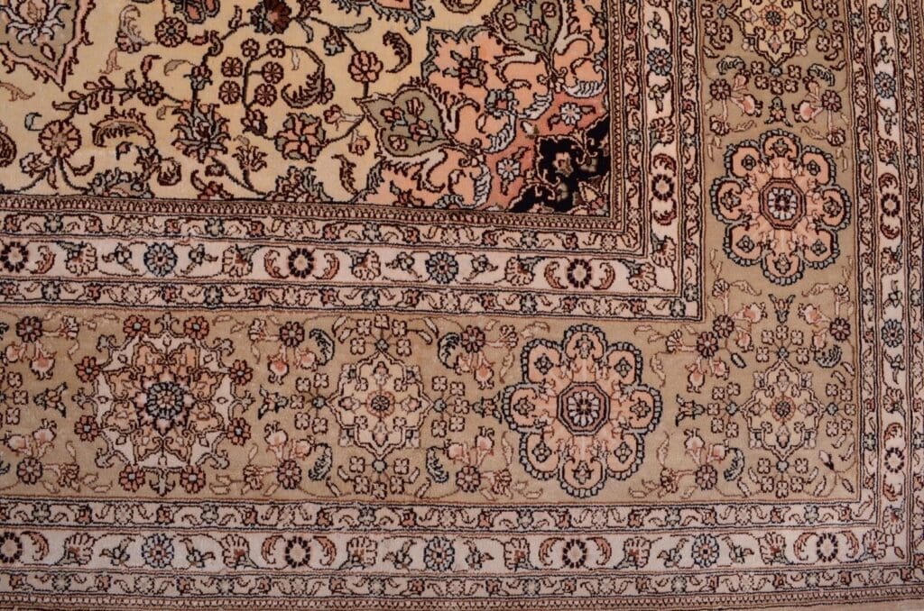 Orientteppich Hereke 427x305 cm Viskose handgeknüpft