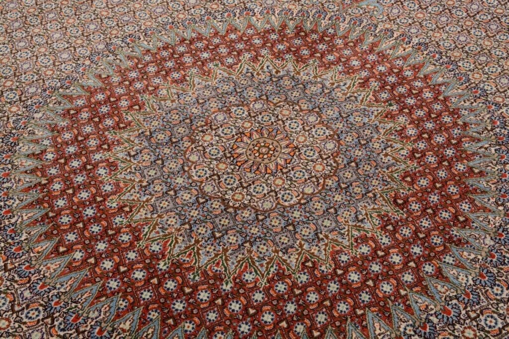 Perserteppich Moud 373 x 289 cm Wolle handgeknüpft
