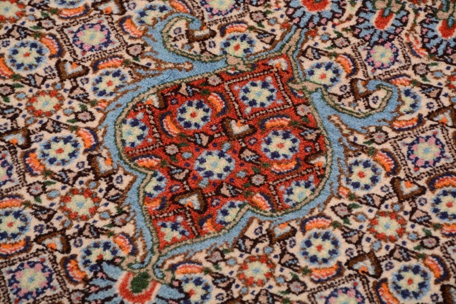 Perserteppich Moud 373 x 289 cm Wolle handgeknüpft