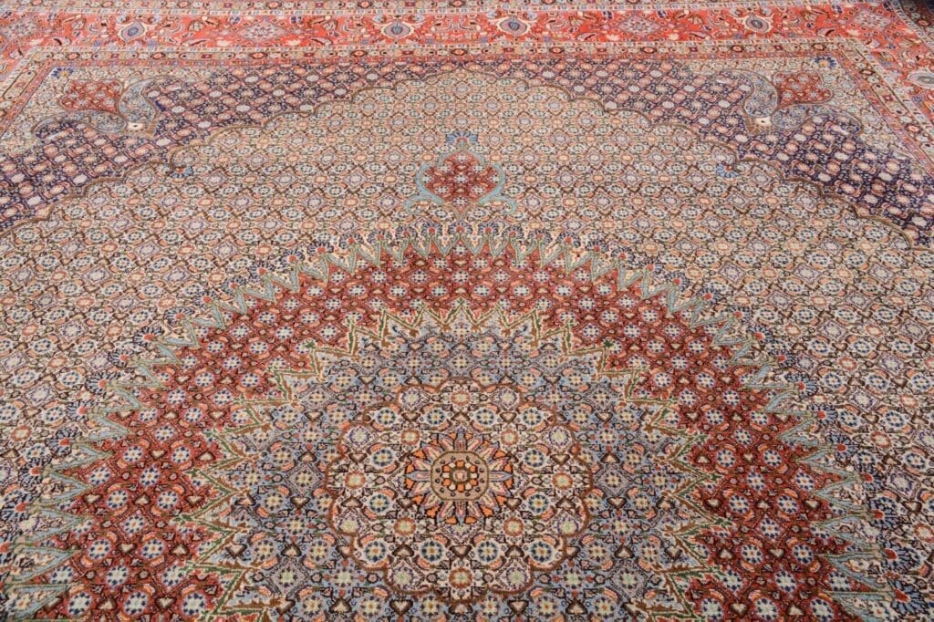 Perserteppich Moud 373 x 289 cm Wolle handgeknüpft
