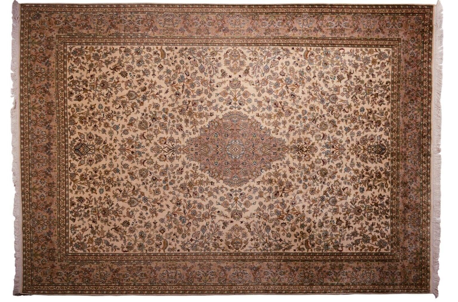 Orientteppich Indien 310 x 219 cm Seide handgeknüpft