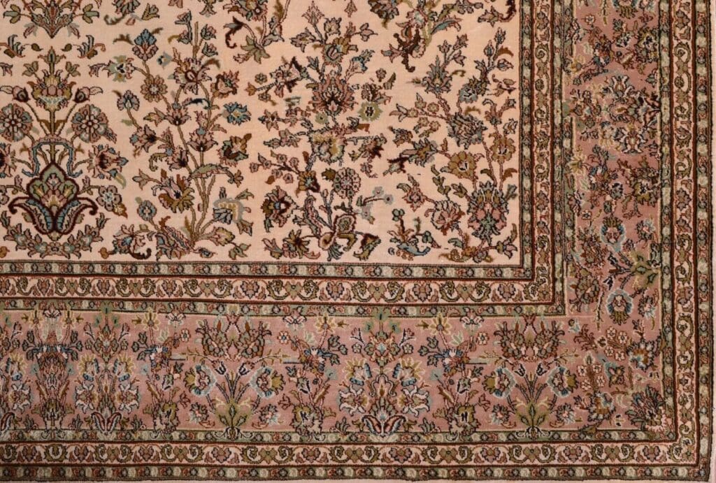 Orientteppich Indien 310 x 219 cm Seide handgeknüpft