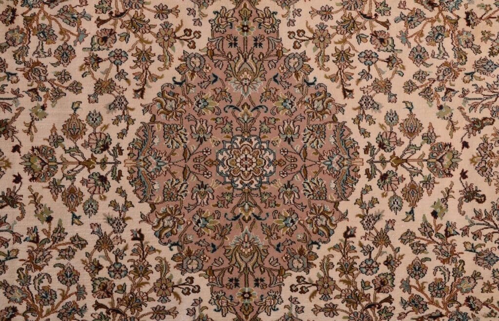Orientteppich Indien 310 x 219 cm Seide handgeknüpft
