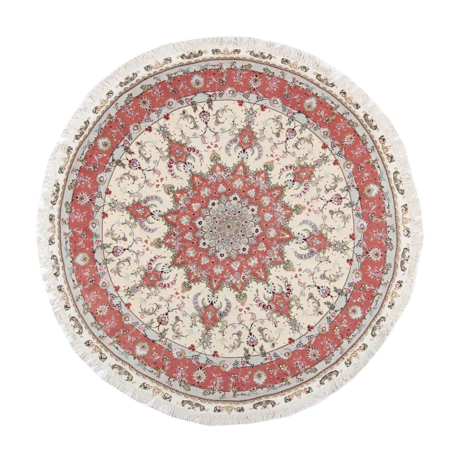 Perserteppich Tabriz 200 x 200 cm Wolle handgeknüpft