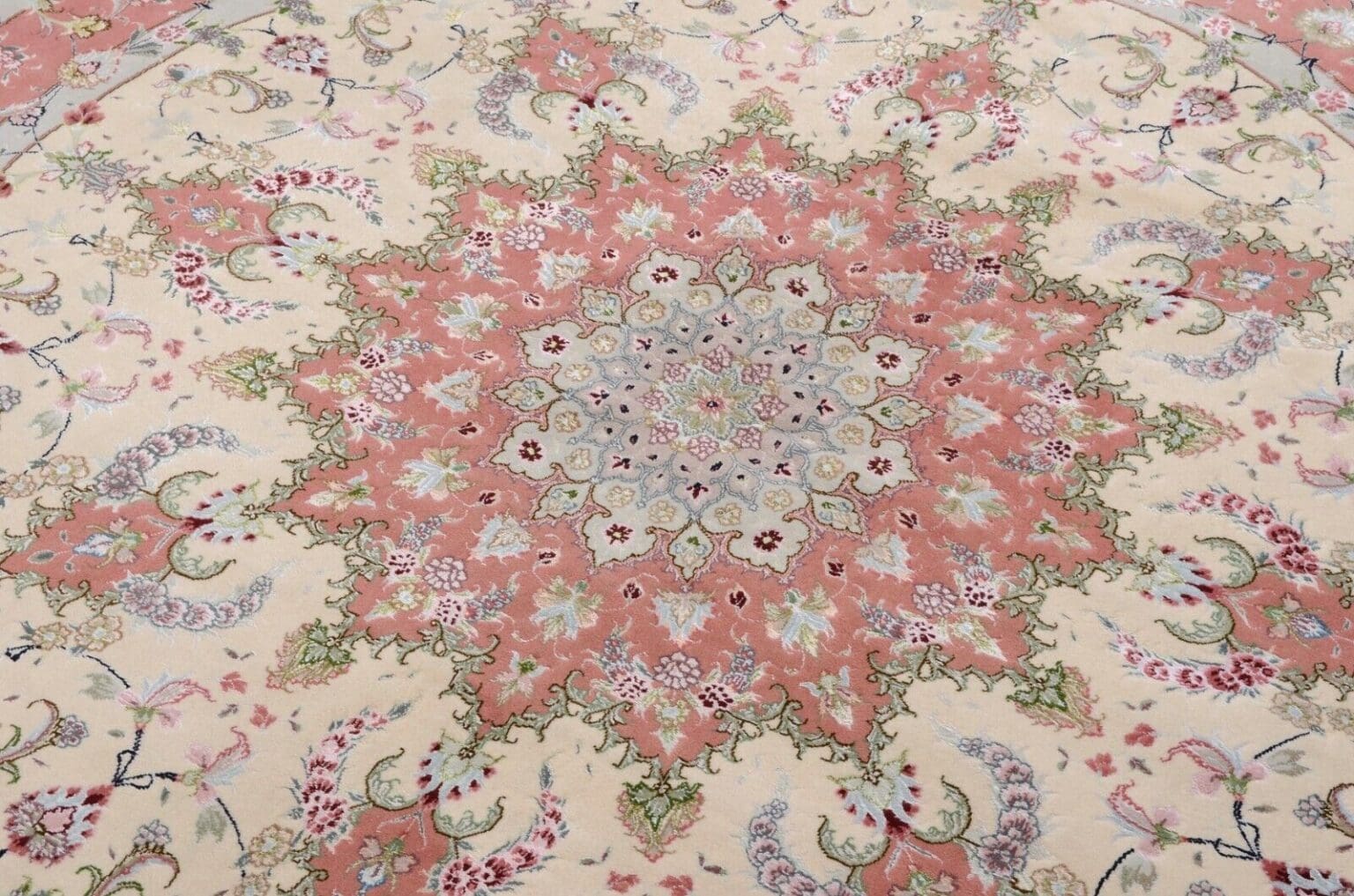 Perserteppich Tabriz 200 x 200 cm Wolle handgeknüpft
