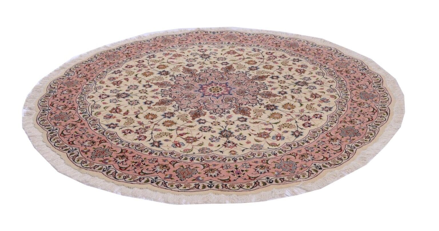 Perserteppich Tabriz 195 x 195 cm Wolle handgeknüpft