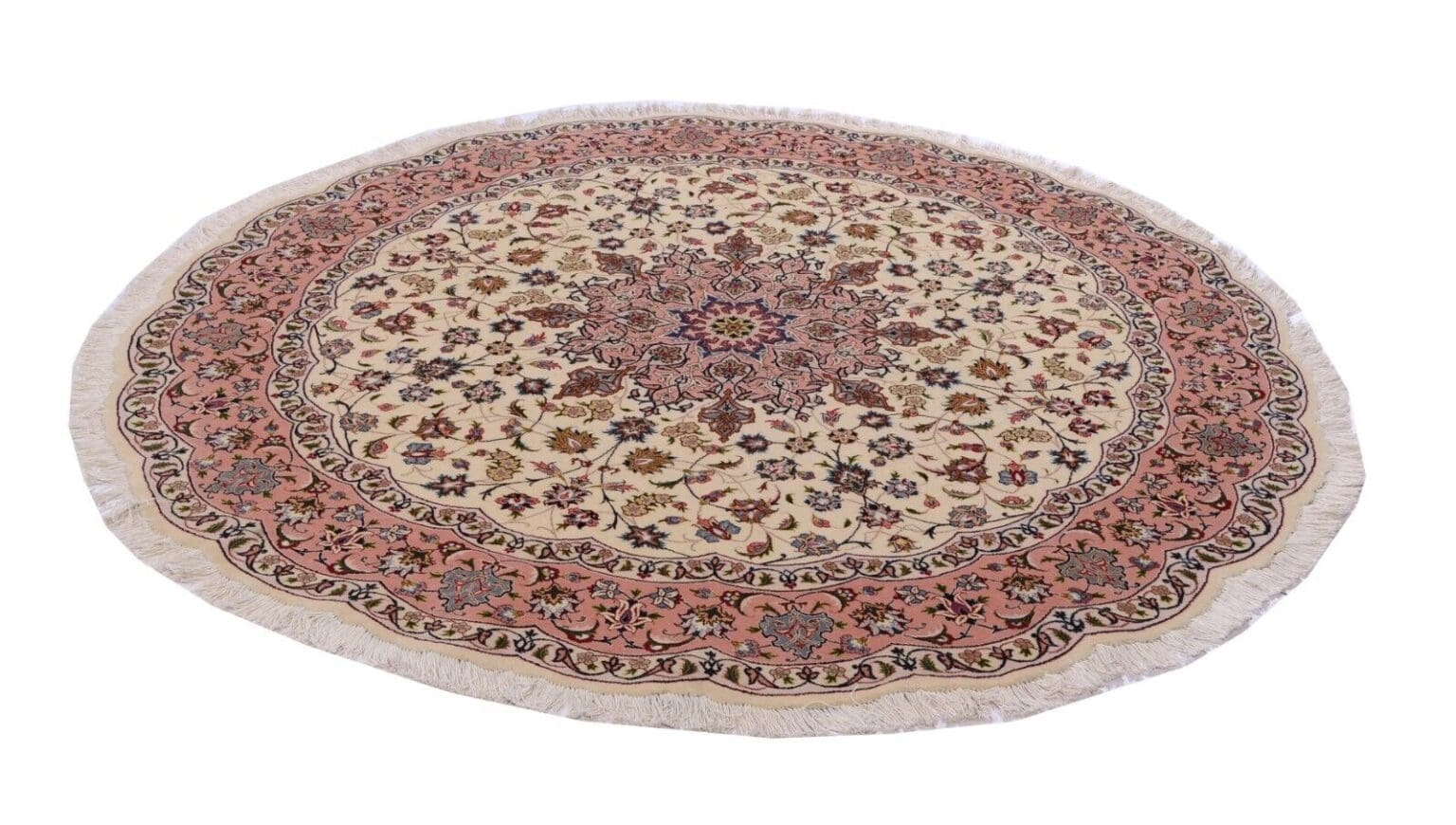 Perserteppich Tabriz 195 x 195 cm Wolle handgeknüpft