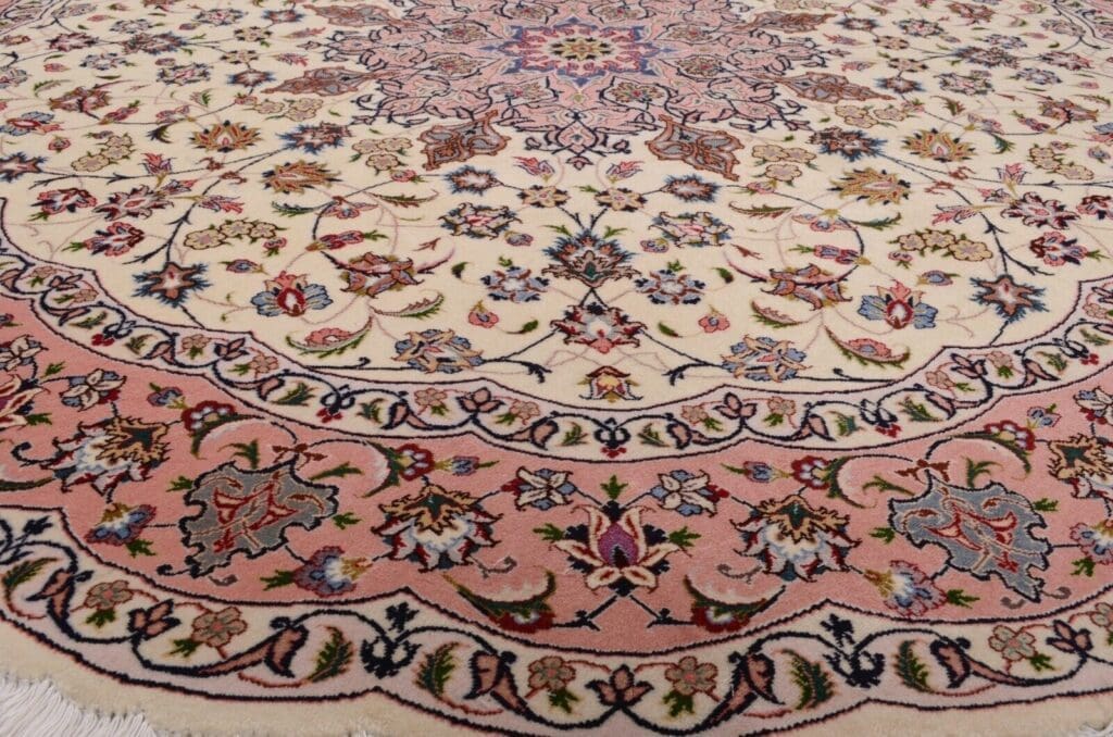Perserteppich Tabriz 195 x 195 cm Wolle handgeknüpft