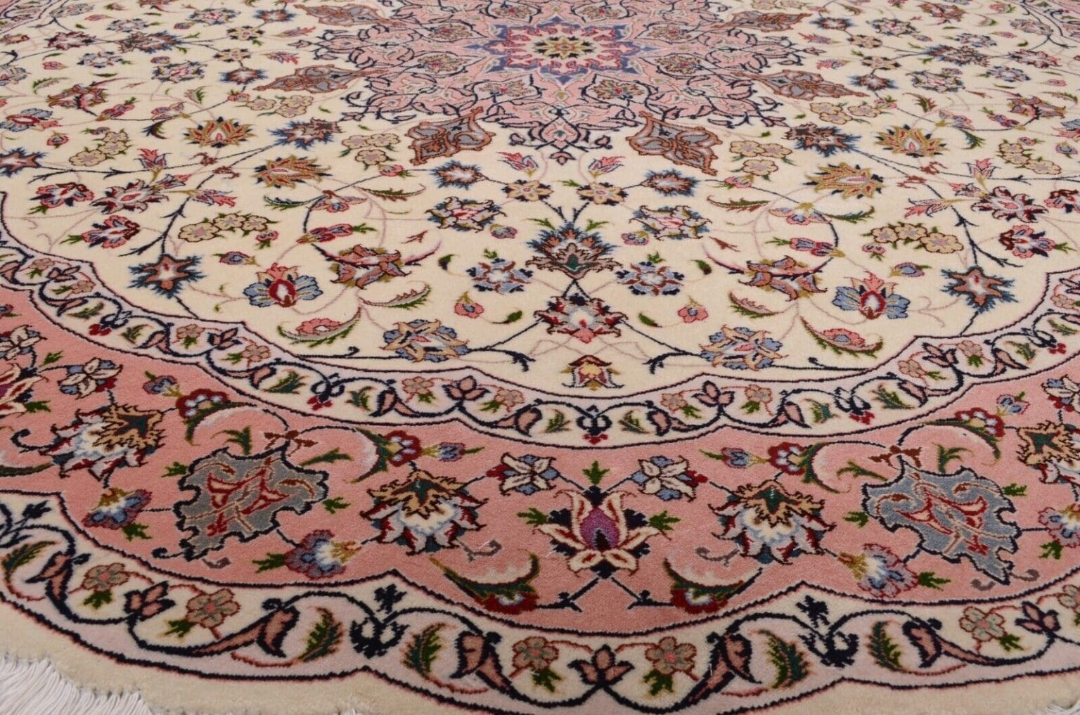Perserteppich Tabriz 195 x 195 cm Wolle handgeknüpft