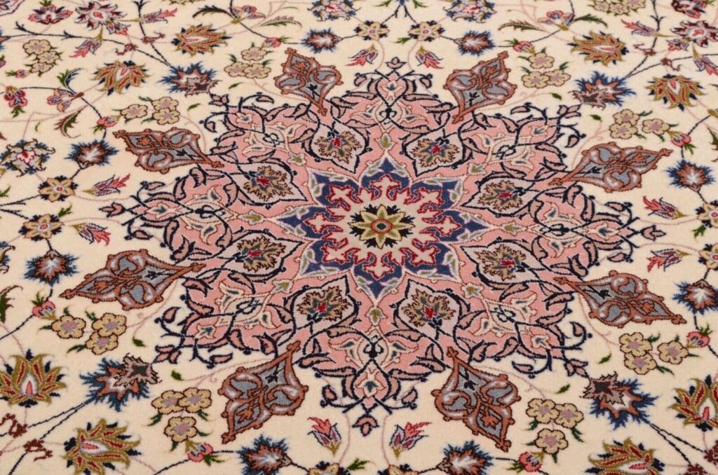 Perserteppich Tabriz 195 x 195 cm Wolle handgeknüpft