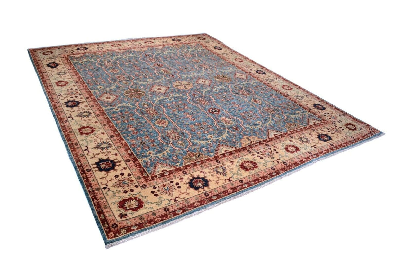Orientteppich 309x264 cm Wolle handgeknüpft